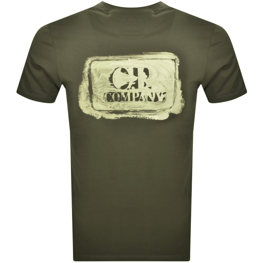 CP Company Graphic Logo T Shirt Navy | Mainline Menswear